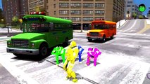 COLORS IRONMAN AND COLORS BUS NURSERY RHYMES MEGA PARTY DANCE Songs for Children with Action
