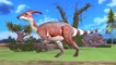 El aprendizaje de los Animales Salvajes Nombres y Sonidos para que los niños los Dinosaurios T-Rex León Oso Tigre de dibujos animados que