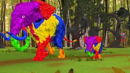 Colors Spiderman T-Rex Vs Gorilla Elephant Finger Family Nursery Rhymes | Surprise Eggs Di