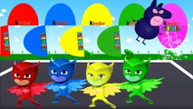 Coloring PJ Masks Catboy Gekko Owlette - Learn Colors With PJ MASKS - Video Learning For K