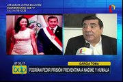 García Toma: podrían pedir prisión preventiva para Nadine Heredia y Ollanta Humala
