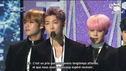 [CUT] 170222 6th Gaon Chart K-Pop Awards Best Album 4th Quarter: BTS (VOSTFR)