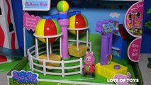 Peppa Pig Giant Surprise Egg Opening! Peppa Pig Toys Unboxing Peppa Pig Theme Park Kinder
