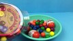 Baby doll bathtime in gumballs candy pretend play, Learn colours with gum balls CANDY, Kin