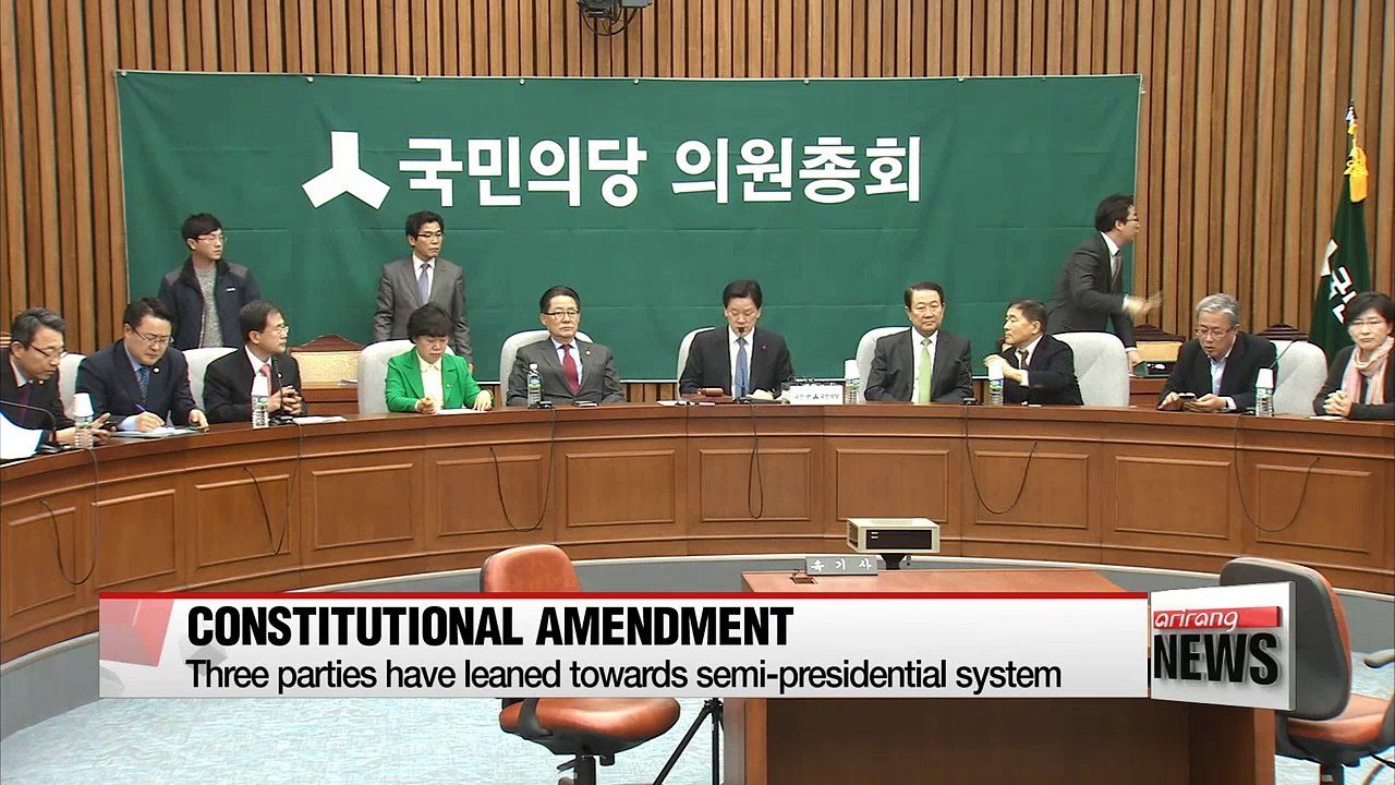 Three political parties strongly pushing for early constitutional amendment