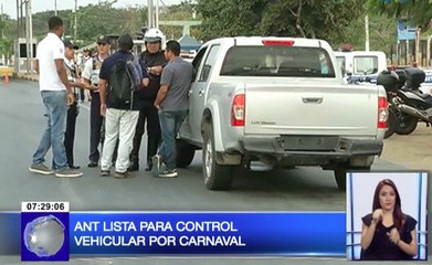 ANT lista para control vehicular por carnaval
