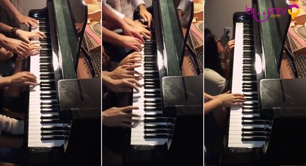 14 pianistes et un seul piano pour une reprise de Night of Nights/Death Waltz
