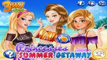 Disney Princess Rapunzel Belle & Cinderella Summer Getaway w/ Flynn Rider | Dress Up Games