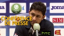 Conférence de presse Havre AC - AJ Auxerre (1-0) : Oswald TANCHOT (HAC) - Cédric DAURY (AJA) - 2016/2017