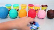 Learn Colors Clay Surprise Eggs Slime Rainbow Colours Play Doh Dots Disney Cars, Shopkins