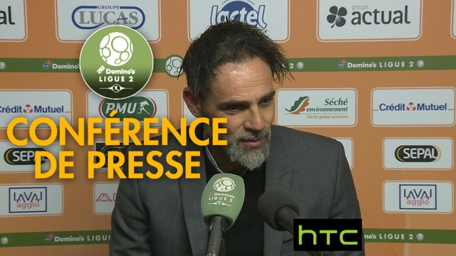 Conférence de presse Stade Lavallois - FBBP 01 (2-4) : Marco SIMONE (LAVAL) - Hervé DELLA MAGGIORE (BBP) - 2016/2017