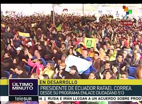 Rafael Correa: Los ecuatorianos confían en la Revolución Ciudadana