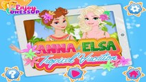 Disney Frozen Princess Anna And Elsa Tropical Vacation Makeup and Dress Up Games Games For Girls