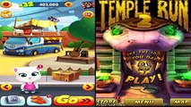 Talking Tom Gold Run VS Temple Run 2 Blazing Sands - GamePlay HD