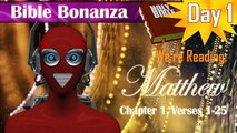 (Matthew 1:1-25) Master Human Video's Bible Bonanza - Day 1: Book of Matthew, Chapter 1, Verses 1-25