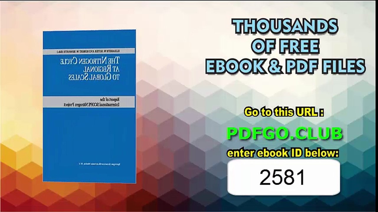The Nitrogen Cycle at Regional to Global Scales 2002nd Edition