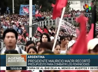 Argentina: Macri recorta presupuesto para combatir los feminicidios