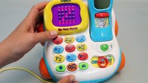 vtech Melody Telephone Toy for Kids Đồ chơi trẻ em 멜로디 말하는 전화기 놀이 와 뽀로로, 폴리, 타요 장난감