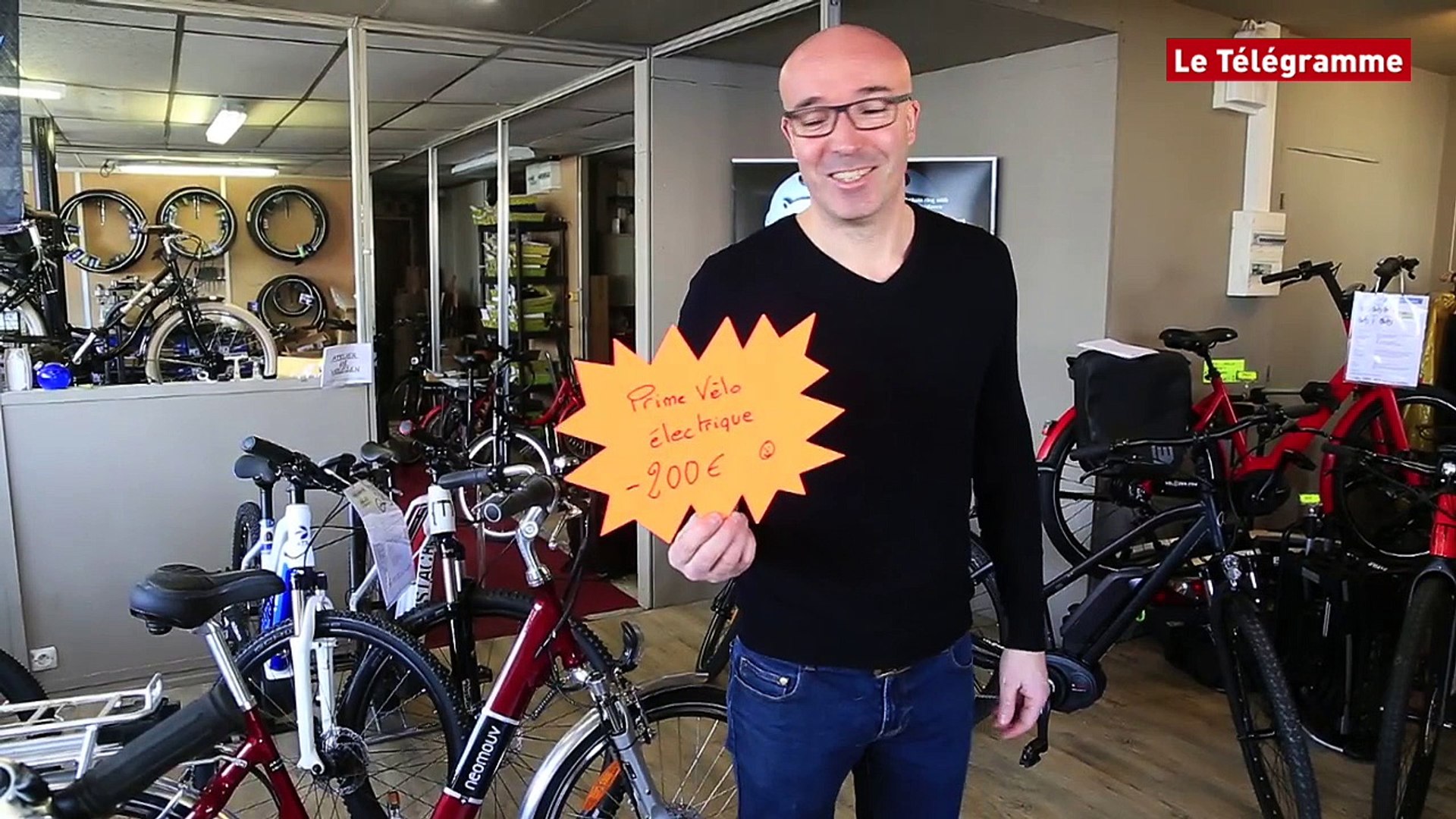 Brest. Un marchand de vélos électriques ravi de la prime d'Etat - Vidéo  Dailymotion