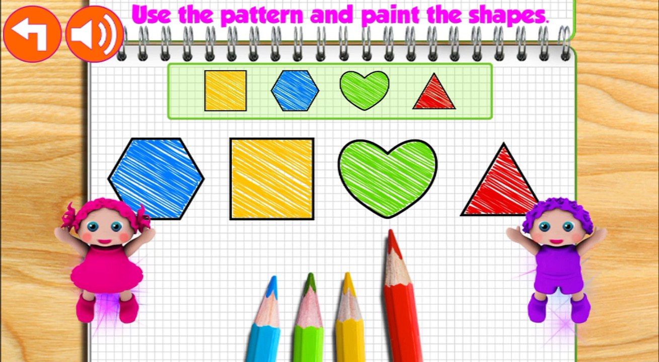 Primeros Juegos de Aprendizaje para Niños pequeños y Preescolares! Preescolar EduPaint Cúbicos Frog® Apps.