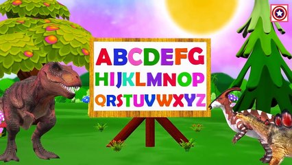 Dinosaur Alphabet Song - Kids learn the ABCs with T-Rex