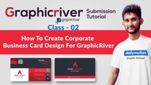 How To Create Corporate Business Card Design For Graphicriver | Graphicriver Submission Tutorial #Class-02