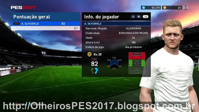 PES 2017 - MyClub - Combinação de olheiros para contratar A. Schurrle - Borussia Dortmund