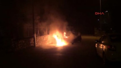 Tokat'ta Seyir Halindeki Otomobil Yandı