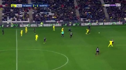 Felipe Pardo  Goal HD - Nantes	3-1	Dijon 24.02.2017