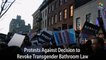 Protests Against Decision to Revoke Transgender Bathroom Law