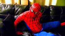 Spiderman Caca Bolas de Colores con Frozen Elsa vs Joker Diversión de los Superhéroes de la Película En la Real Li