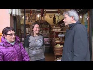 Norcia - Gentiloni nelle zone terremotate (24.02.17)