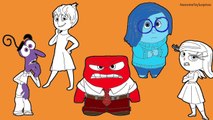 Disney Pixar Inside Out Joy Sadness Disgust Fear Anger Coloring Page Activity!