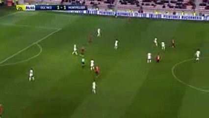 Le Bihan  Goal - Nice vs Montpelier 2-1   24.02.2017 (HD)