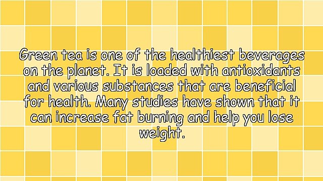 Drinking Green Tea and Ginger to Lose Weight