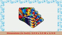 3dRose cst419422 Colorful Swirls Abstract Soft Coasters Set of 8 63c34479