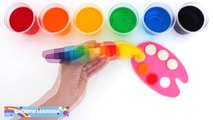 Learn Rainbow Colors with Play Doh Paint Palette and Water Paint * Fun & Easy Play * Rainb