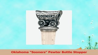 Oklahoma Sooners Pewter Bottle Stopper 720413f7