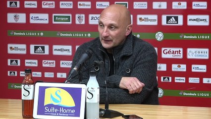 La réaction d'Olivier Pantaloni après ACA - FC Sochaux