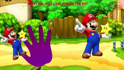 Dance Songs Mario 2D Finger Family Childrens Rhymes