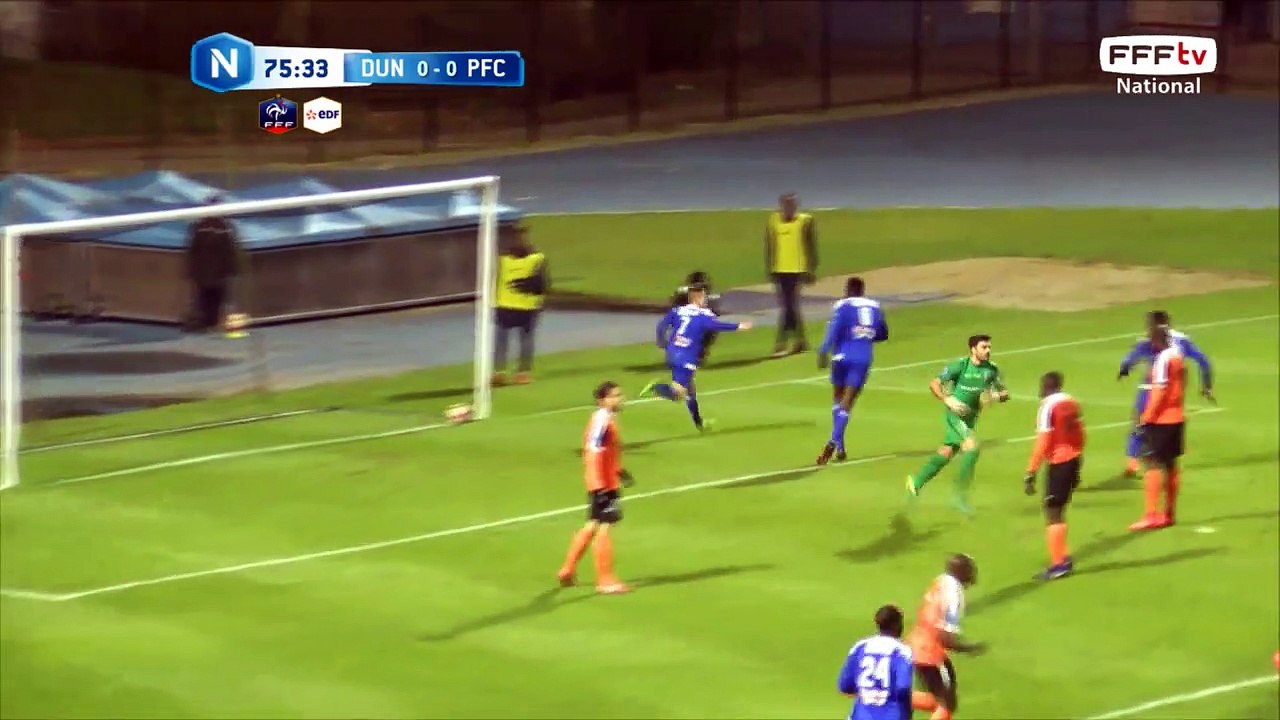 Super but plat du pieds d'ARAUJO! 1-0 pour Dunkerque.