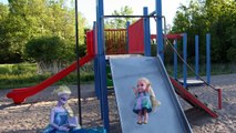 ELSA at the DOCTOR ! ELSA Toddler goes to HOSPITAL! See why.Playing Sliding Park Outdoors