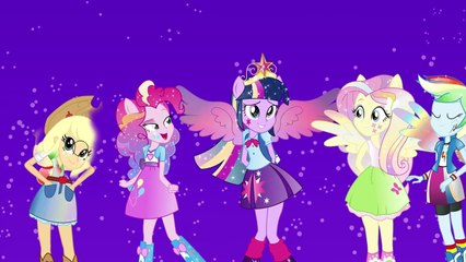 My Little Pony Equestria Girls Legend of Everfree Transform into Gala Dresses in the Thron