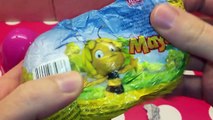 Maya The Bee Minnie Mouse SpongeBob Planes Football Surprise Eggs!