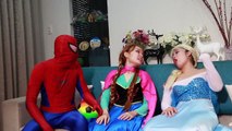 Spiderman vs Venom vs Frozen Elsa - Elsa Anna Kidnapped - NEW Spider-man & Superhero Real