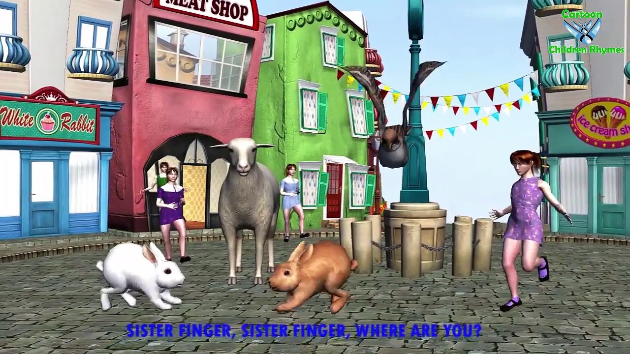 Dog Cartoons Singing Finger Family Children Nursery Rhymes | Dog Finger Family Rhymes