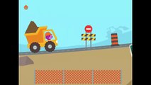 Excavadora para los Niños,Juego de Retroexcavadora en la Construcción de Sago mini Camiones y Excavadoras, dibujos animados para