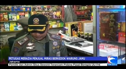 Razia Miras Berkedok Warung Jamu