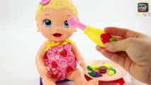 Kids Toys Clips 13 -How to Potty Train Alive Baby! Playdoh poop! Play DOLL Toy Unboxing Pl