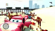 Rayo McQueen de Cars en el Fuego! Spiderman Coche de dibujos animados para los Niños con los Niños Rima de cuarto de niños